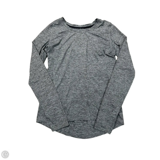 Athletic Top Long Sleeve Crewneck By Champion In Grey, Size: S