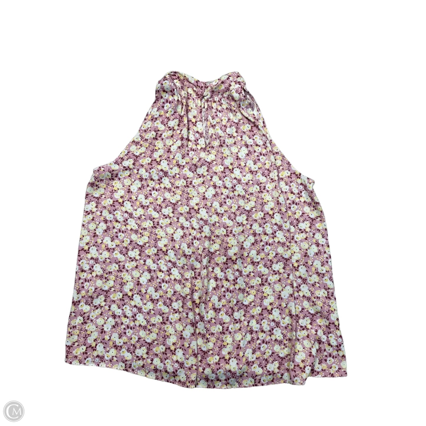 Blouse Sleeveless By Ann Taylor In Floral Print, Size: L