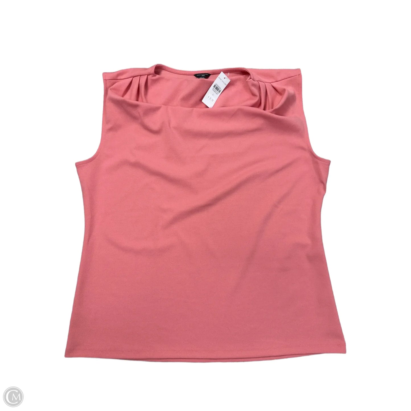 Blouse Sleeveless By Ann Taylor In Pink, Size: L