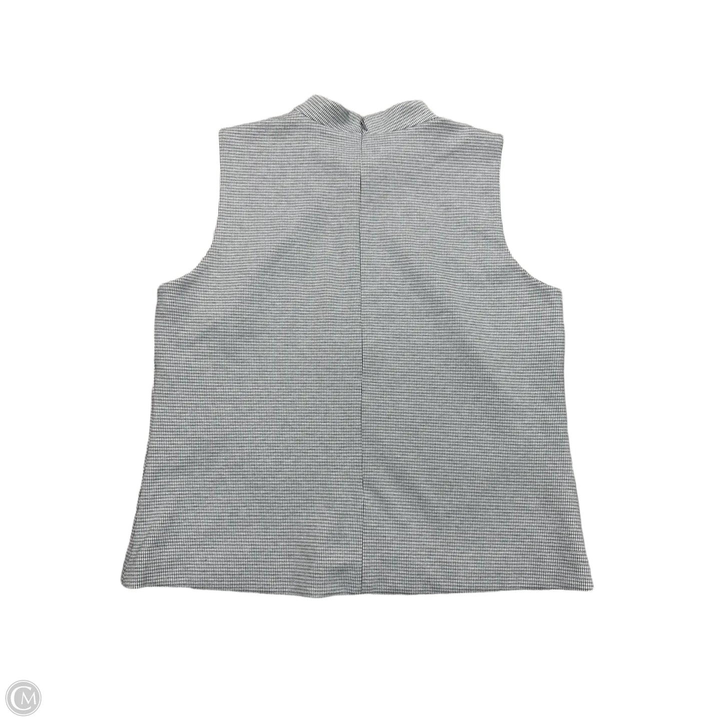 Blouse Sleeveless By Ann Taylor In Grey, Size: Xl