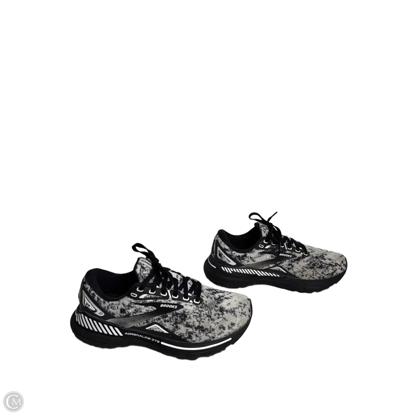 Shoes Athletic By Brooks In Black & White, Size: 8.5