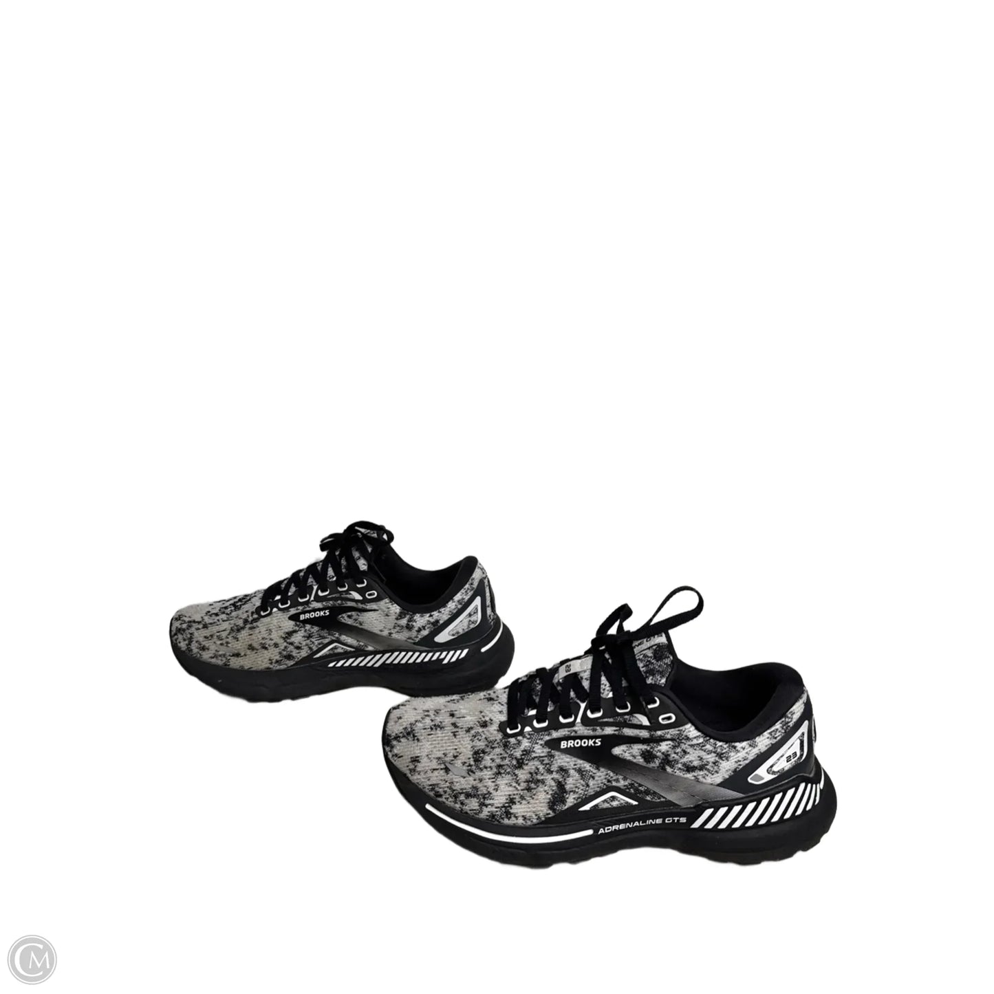 Shoes Athletic By Brooks In Black & White, Size: 8.5