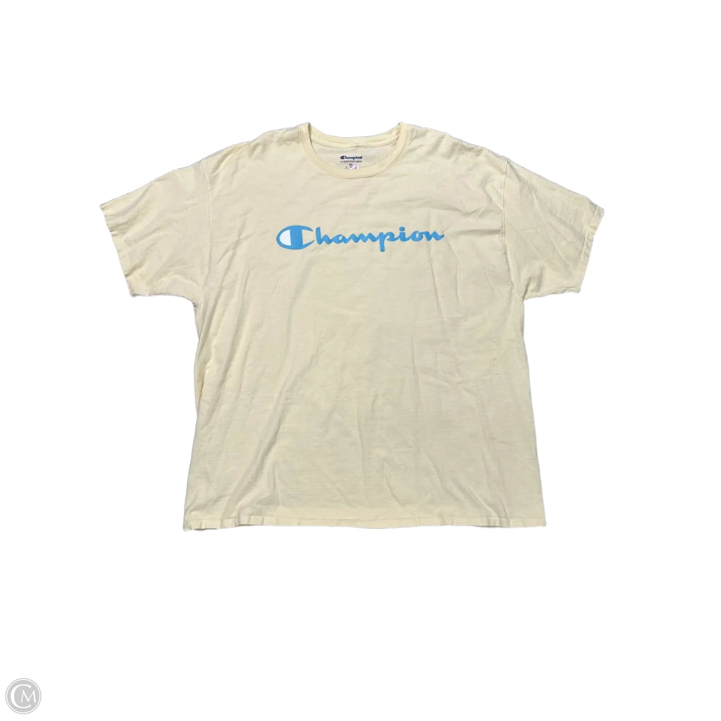 Top Short Sleeve By Champion In Yellow, Size: 2x