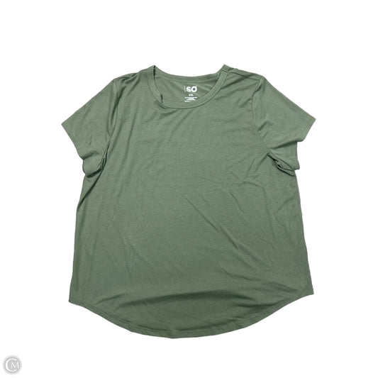 Top Short Sleeve Basic By So In Green, Size: Xxl