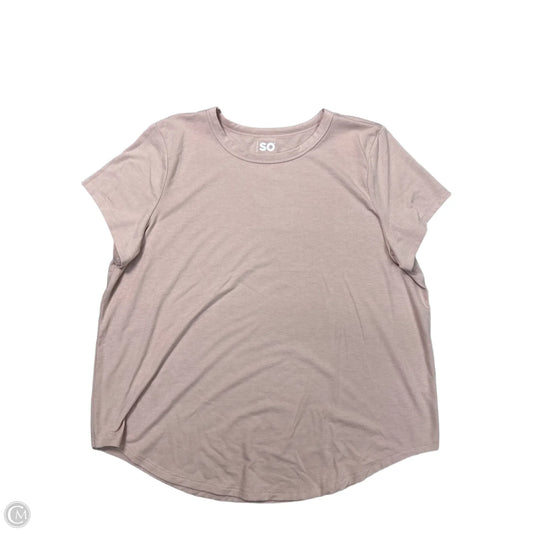 Top Short Sleeve Basic By So In Peach, Size: Xxl