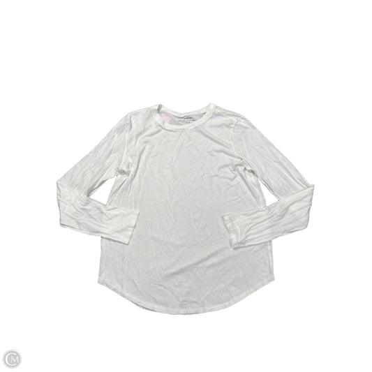 Top Long Sleeve Basic By Vince In White, Size: L