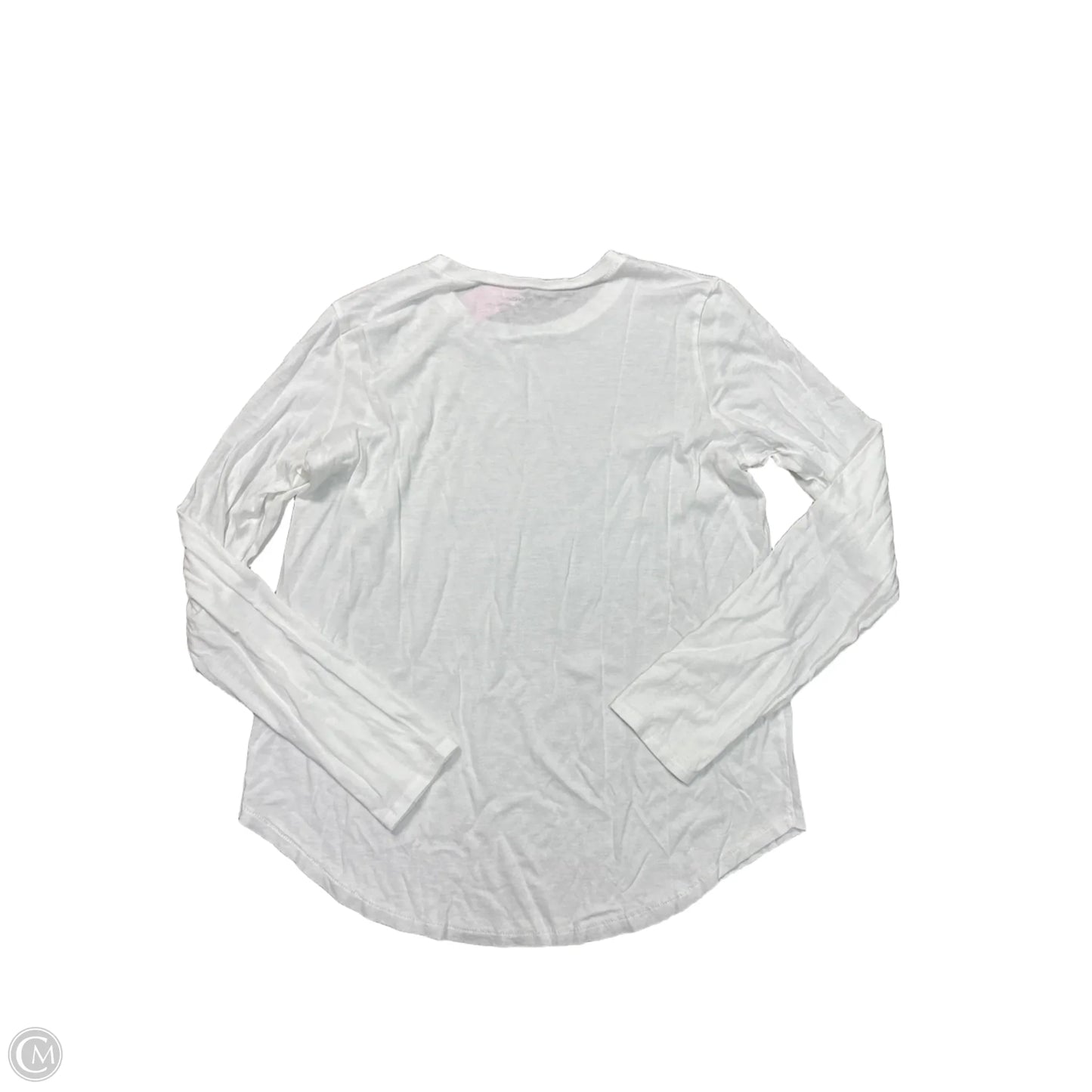 Top Long Sleeve Basic By Vince In White, Size: L