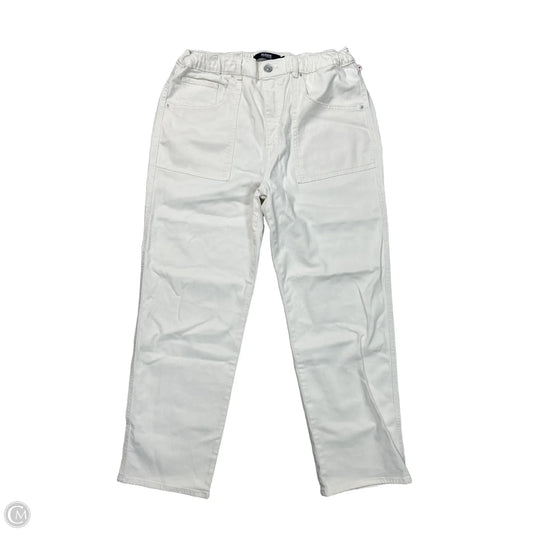 Jeans Boyfriend By Hudson In White Denim, Size: 12