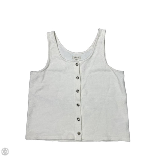 Top Sleeveless By Madewell In White, Size: Xl