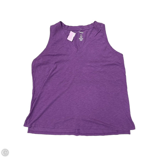 Tank Top By Sonoma In Purple, Size: Xxl