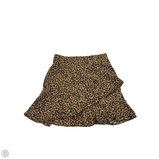 Skirt Mini & Short By Altard State In Leopard Print, Size: S