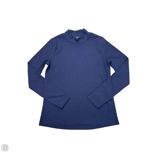 Top Long Sleeve By Liverpool In Blue, Size: S