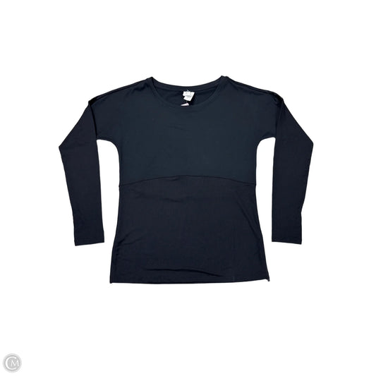Athletic Top Long Sleeve Crewneck By Fabletics In Black, Size: L