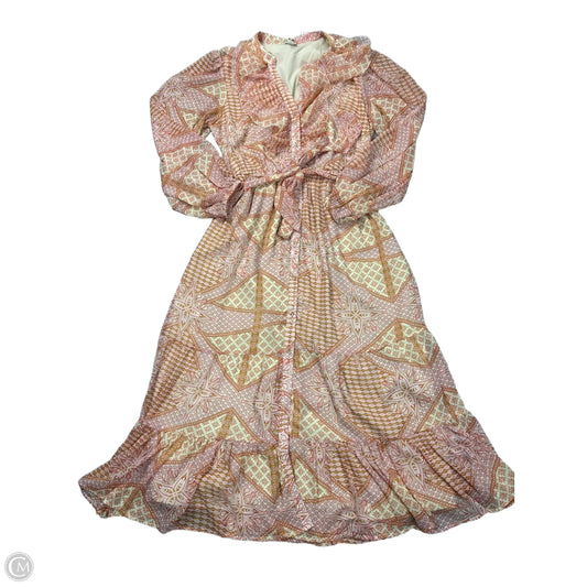 Dress Casual Maxi By River Island In Pink, Size: M