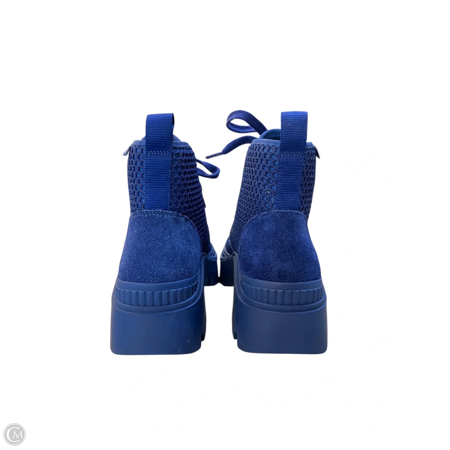 Boots Designer By Tory Burch In Blue, Size: 6.5