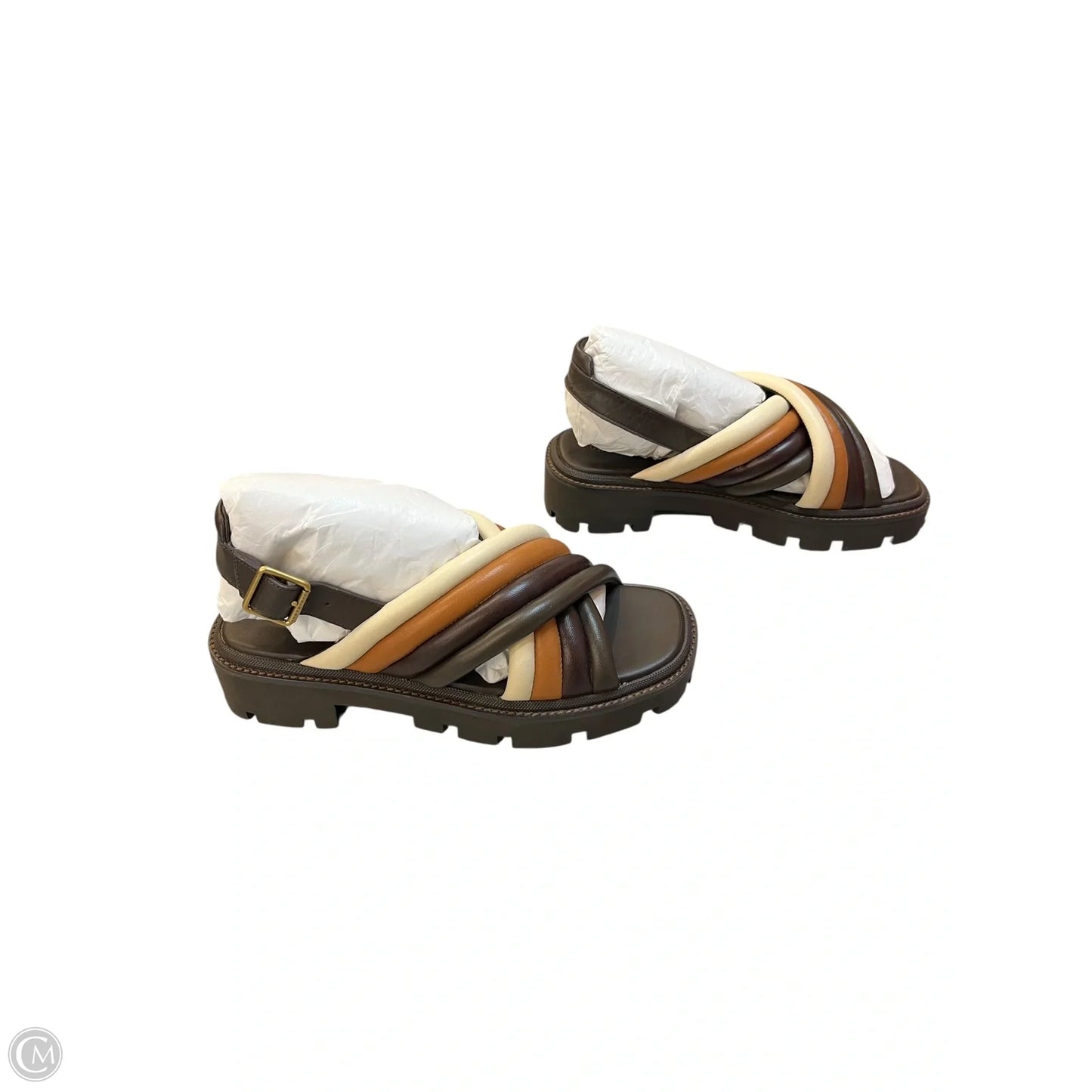 Sandals Designer By Tory Burch In Brown, Size: 6