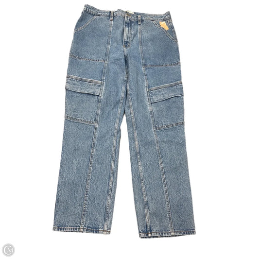 Jeans Straight By Abercrombie And Fitch In Blue Denim, Size: 16