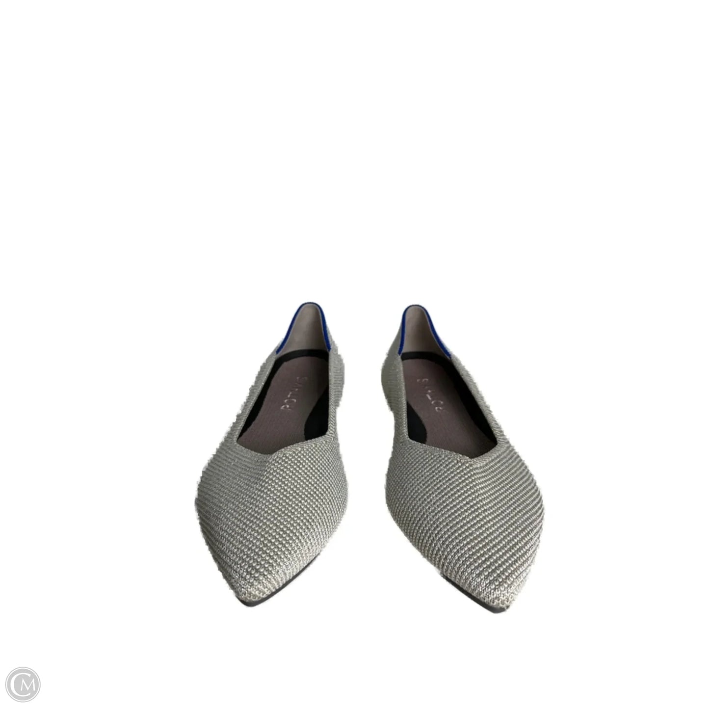 Shoes Flats By Rothys In Silver, Size: 5.5