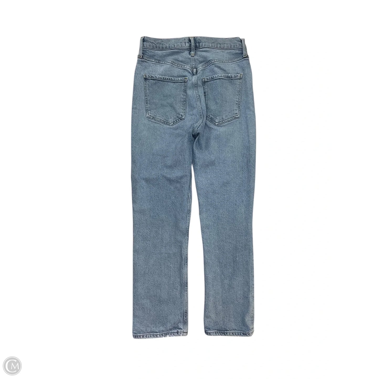 Jeans Straight By Agolde In Blue Denim, Size: 4