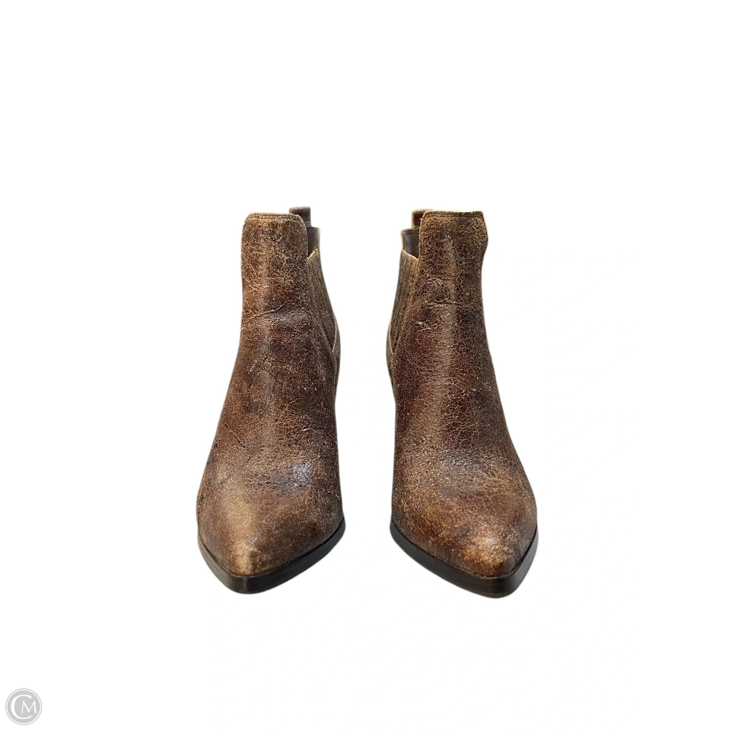 Boots Ankle Heels By Donald Pliner In Brown, Size: 5.5