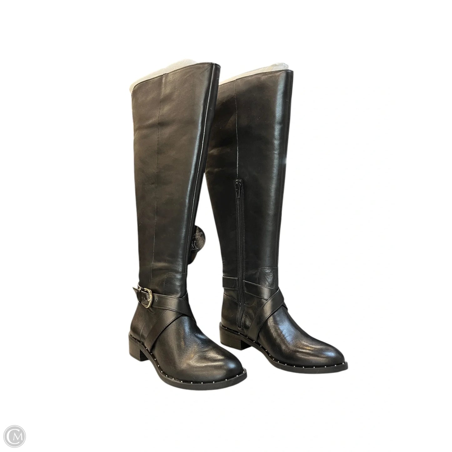 Boots Knee Flats By Inc In Black, Size: 6.5