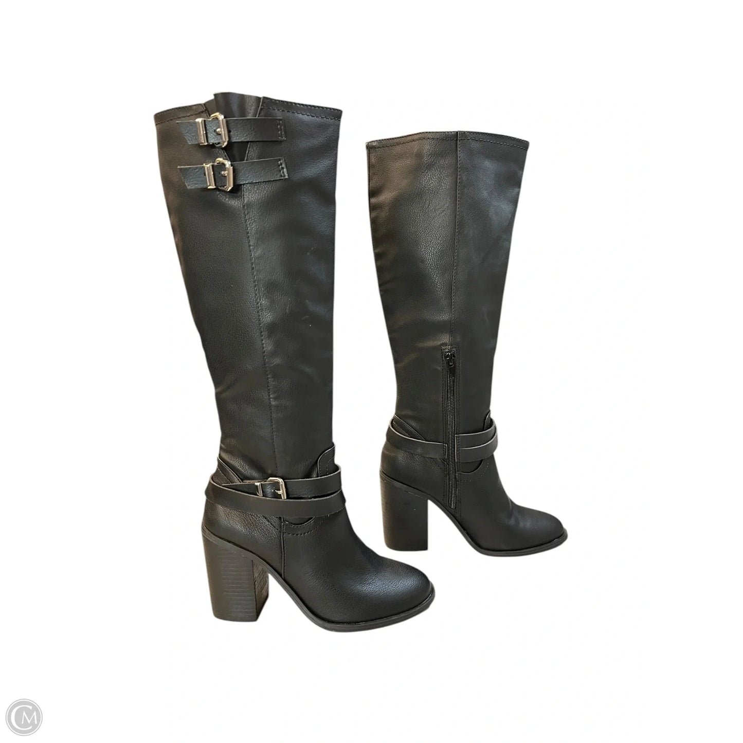 Boots Mid-calf Heels By Madden Girl In Black, Size: 5.5