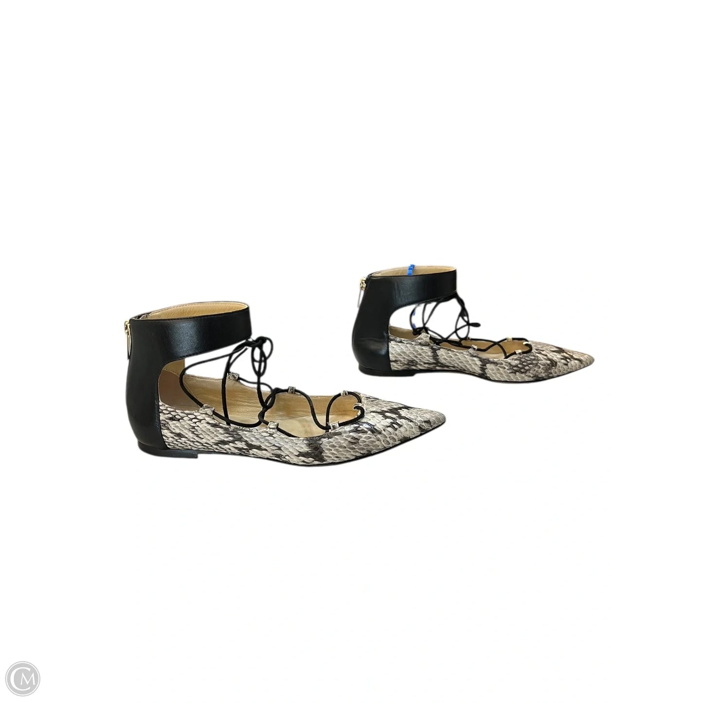 Sandals Luxury Designer By Jimmy Choo In Snakeskin Print, Size: 5.5