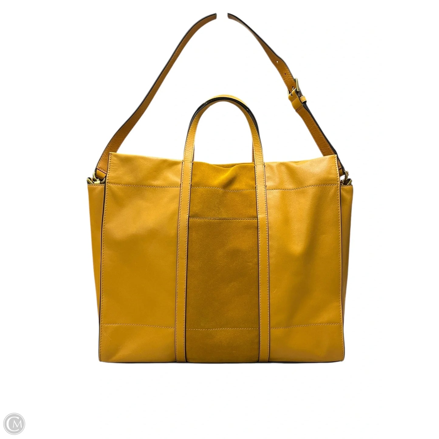 Handbag Leather By Fossil, Size: Large