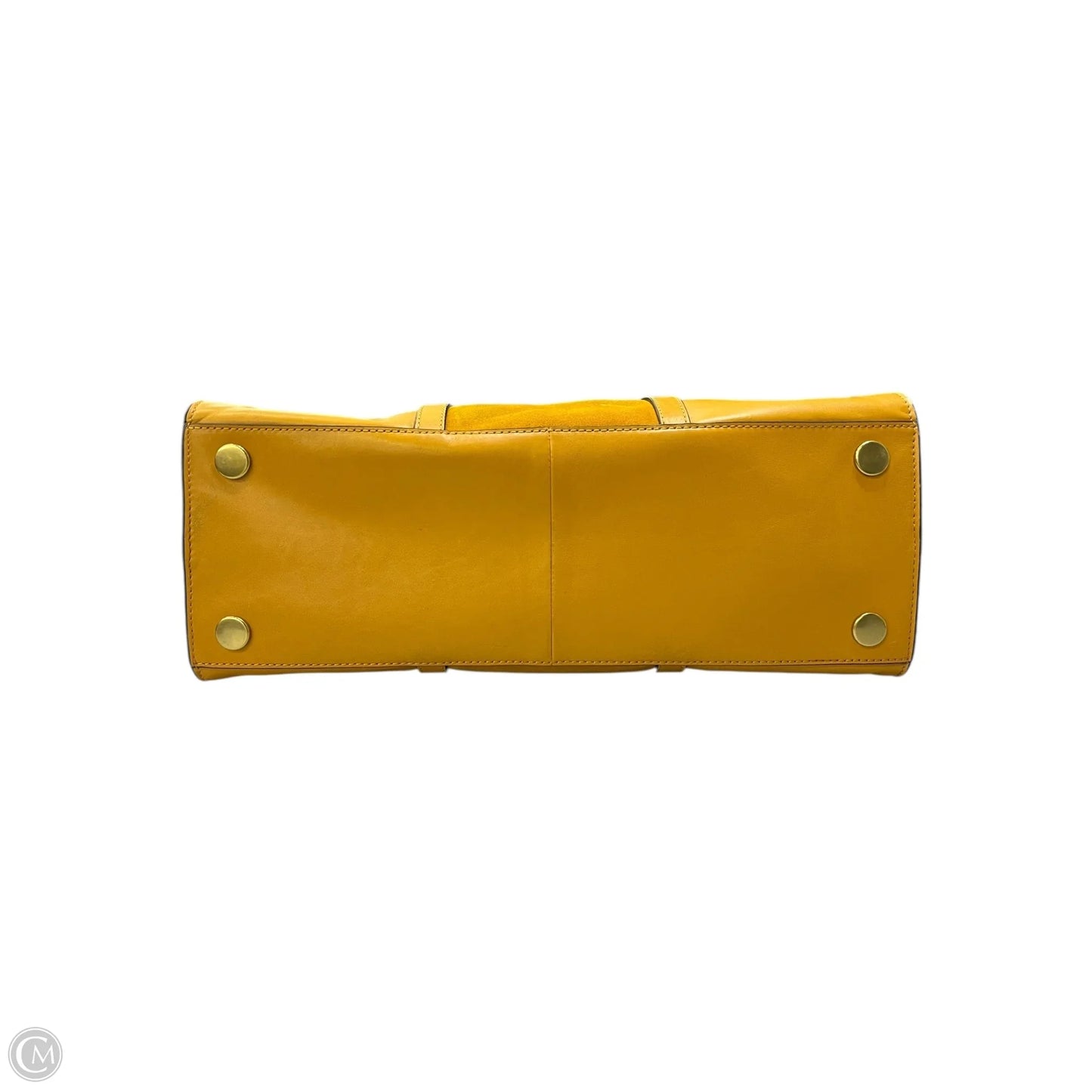 Handbag Leather By Fossil, Size: Large