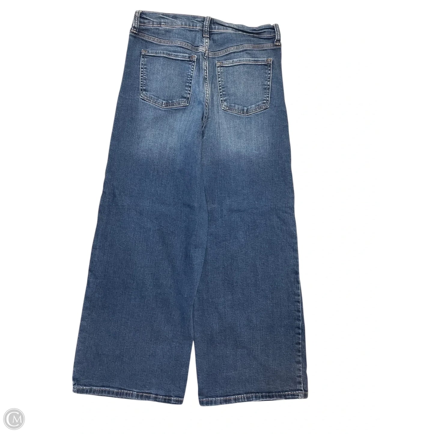 Jeans Wide Leg By Banana Republic In Blue Denim, Size: 8