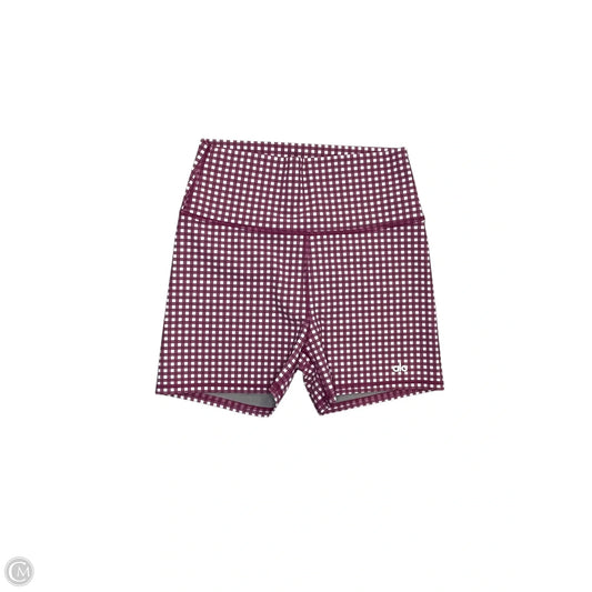 Athletic Shorts By Alo In Pink & White, Size: L