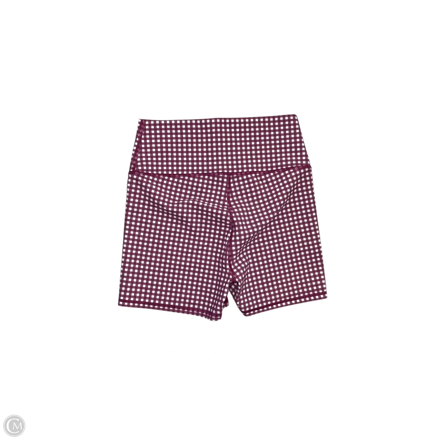 Athletic Shorts By Alo In Pink & White, Size: L