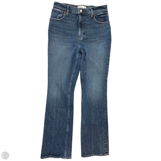 Jeans Boot Cut By Abercrombie And Fitch In Blue Denim, Size: 8