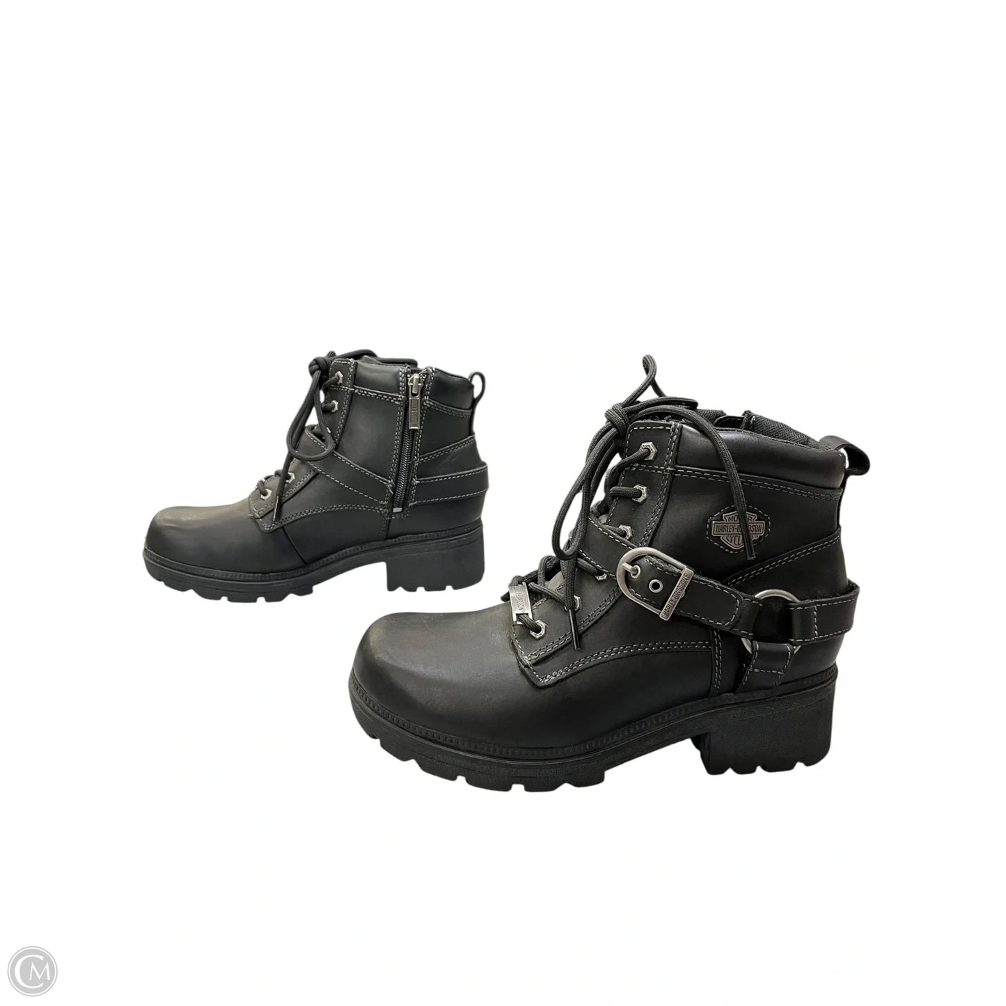 Boots Combat By Harley Davidson In Black, Size: 8