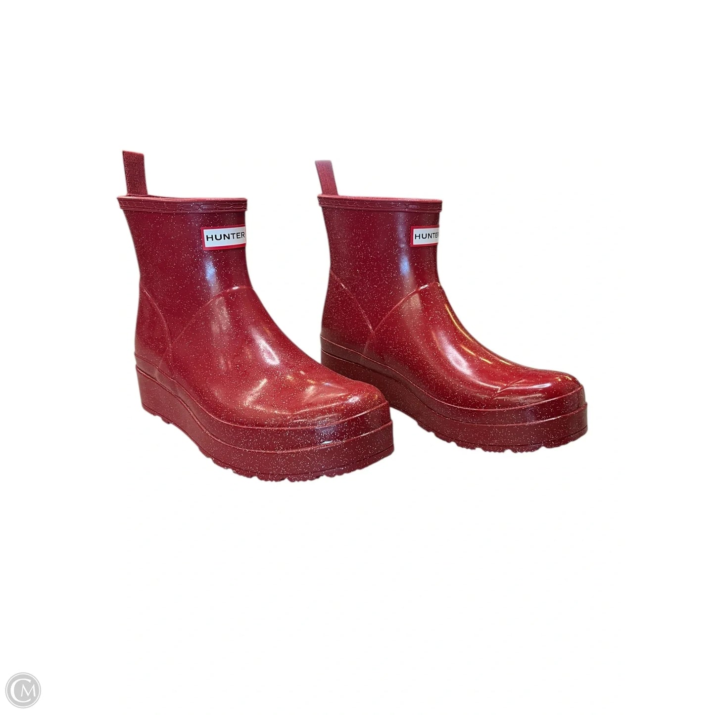Boots Rain By Hunter In Red, Size: 11