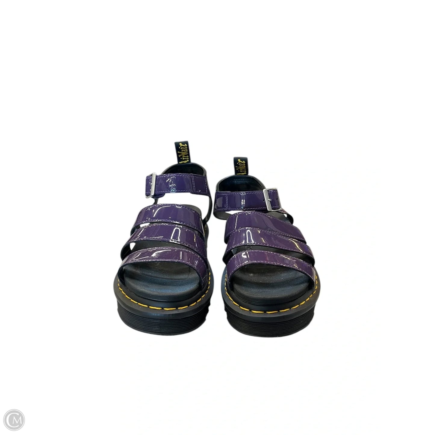 Sandals Heels Platform By Dr Martens In Purple, Size: 8