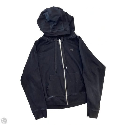Athletic Jacket By Dkny In Black, Size: M