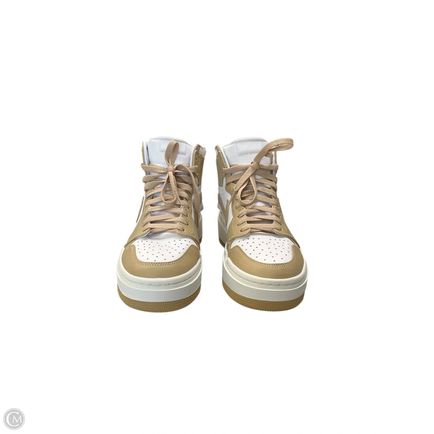 Shoes Sneakers By Nike In Brown & White, Size: 9