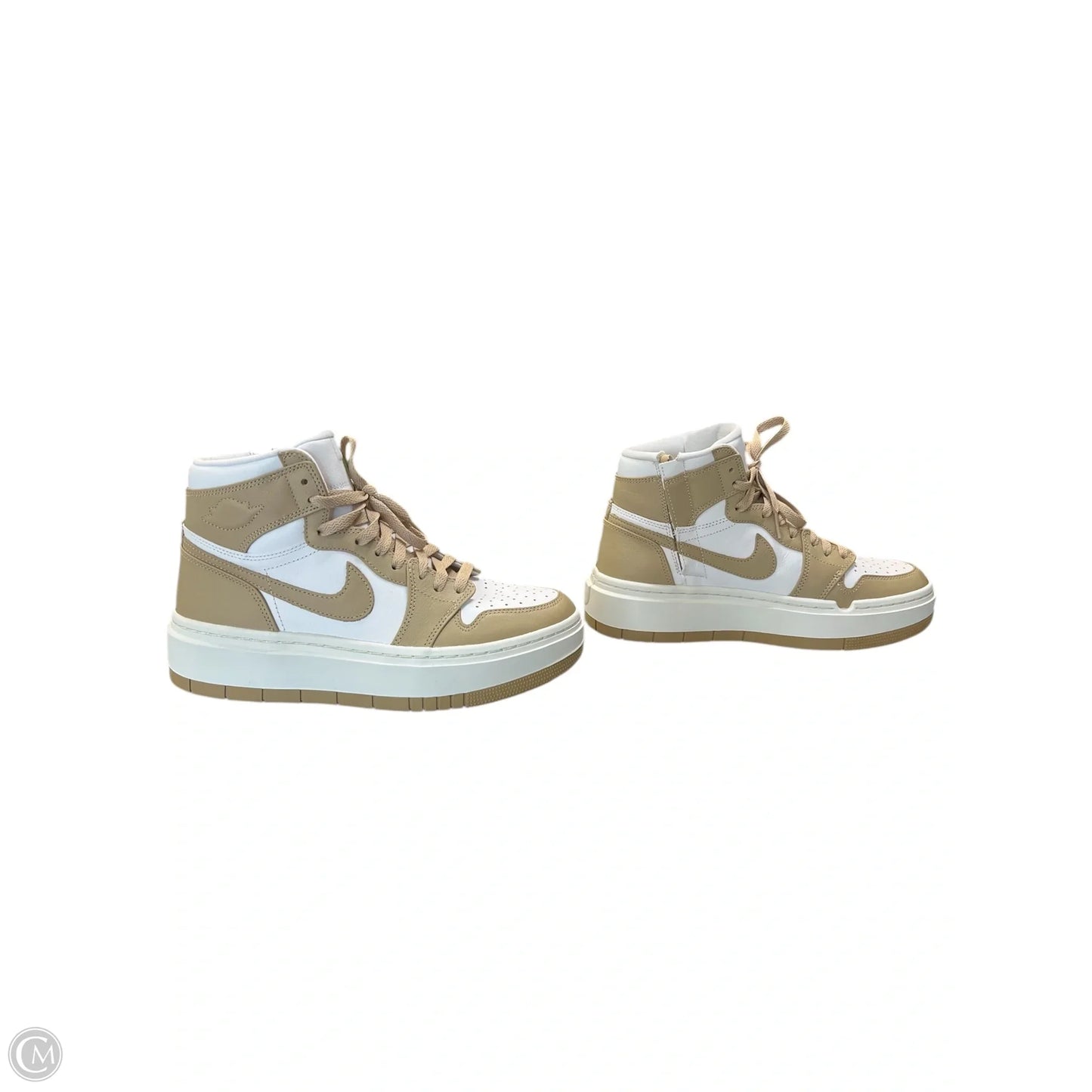 Shoes Sneakers By Nike In Brown & White, Size: 9