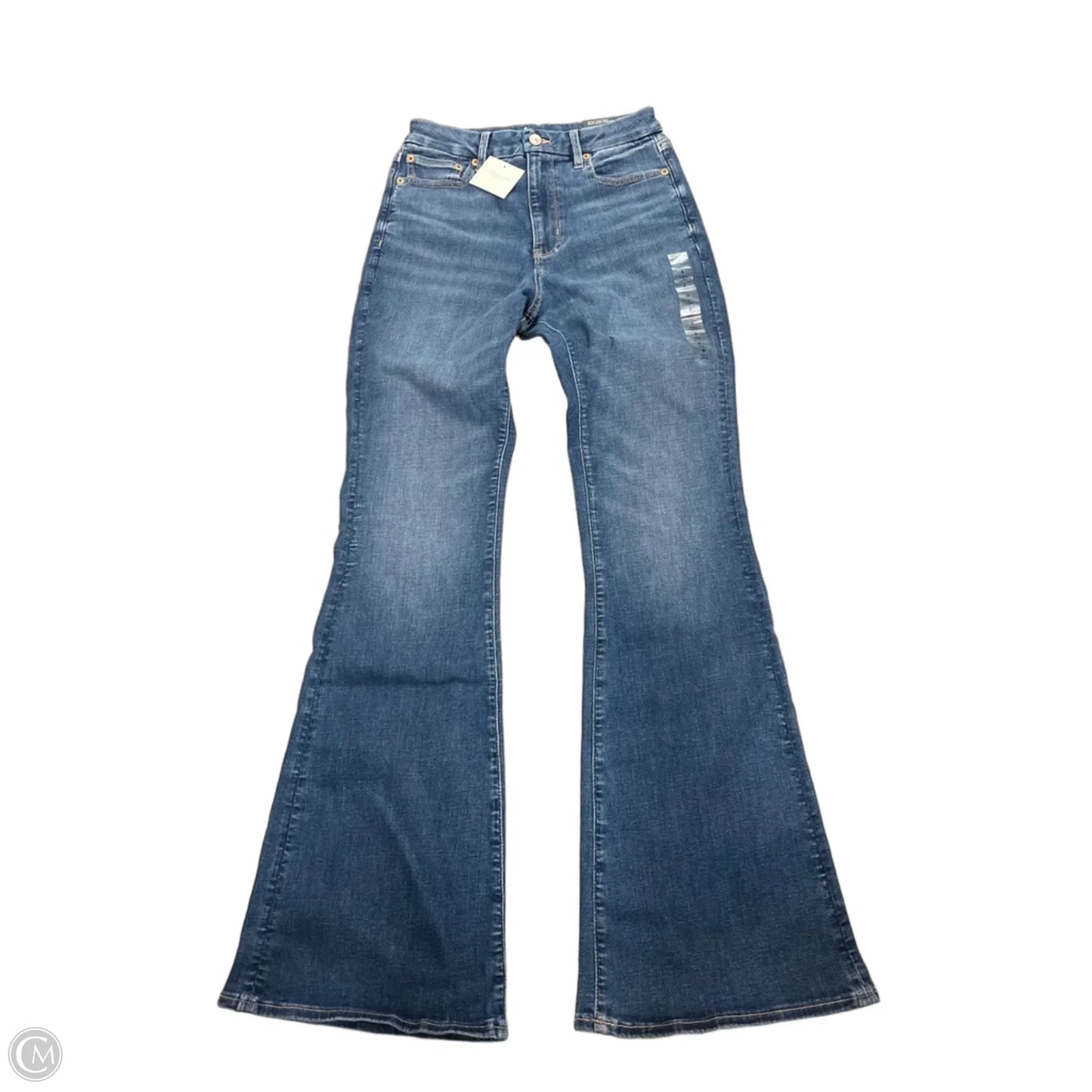 Jeans Flared By American Eagle In Blue Denim, Size: 6l