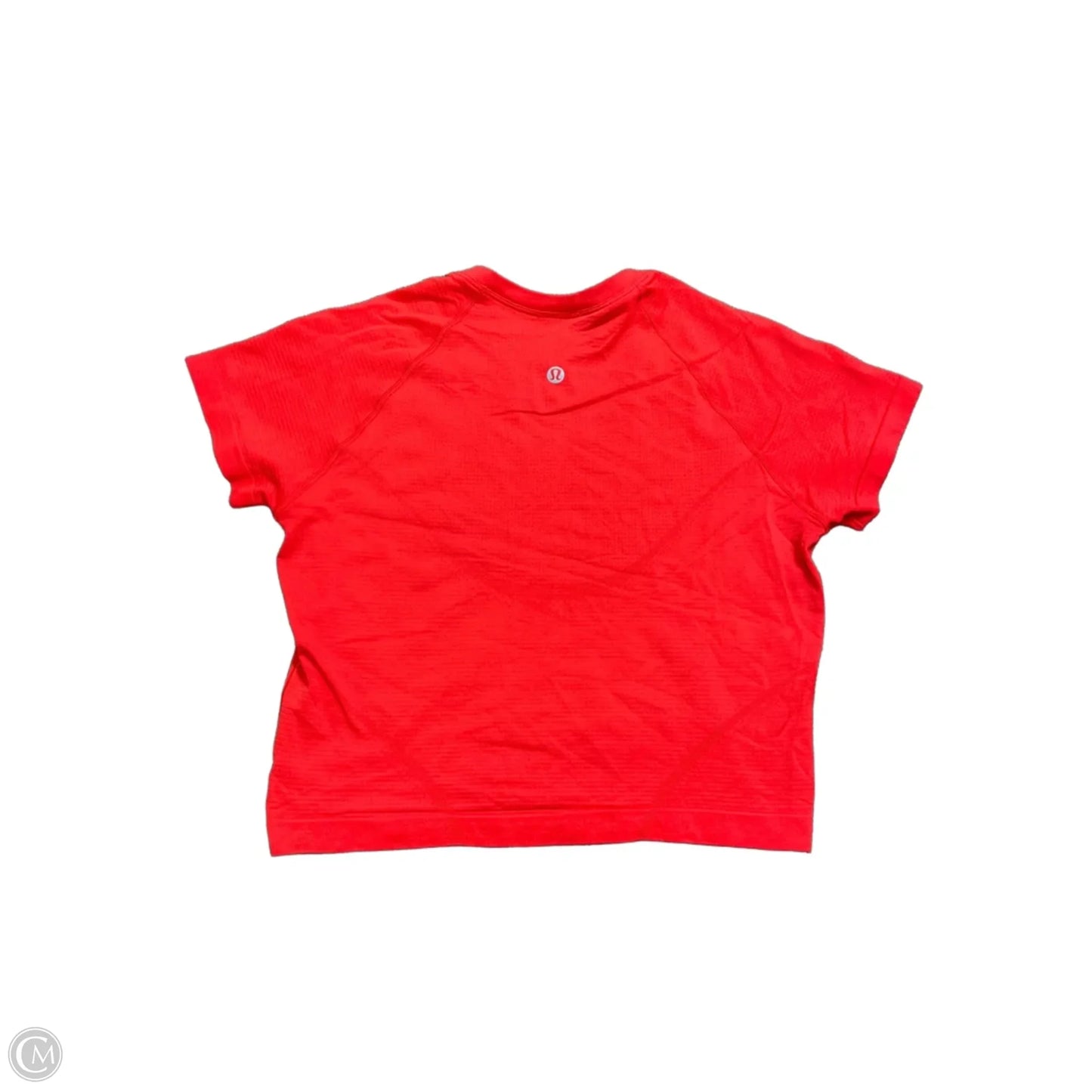 Athletic Top Short Sleeve By Lululemon In Red, Size: M