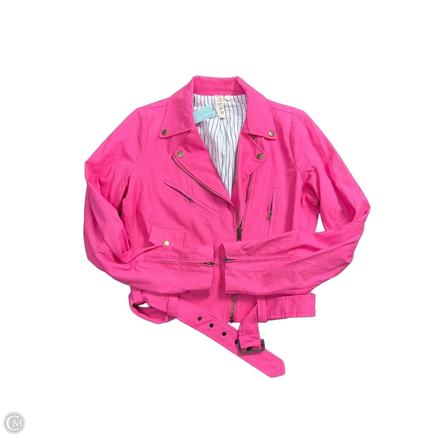 Jacket Moto By Dolan Left Coast In Pink, Size: M