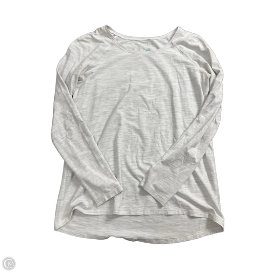 Athletic Top Long Sleeve Crewneck By Lululemon In Grey, Size: M