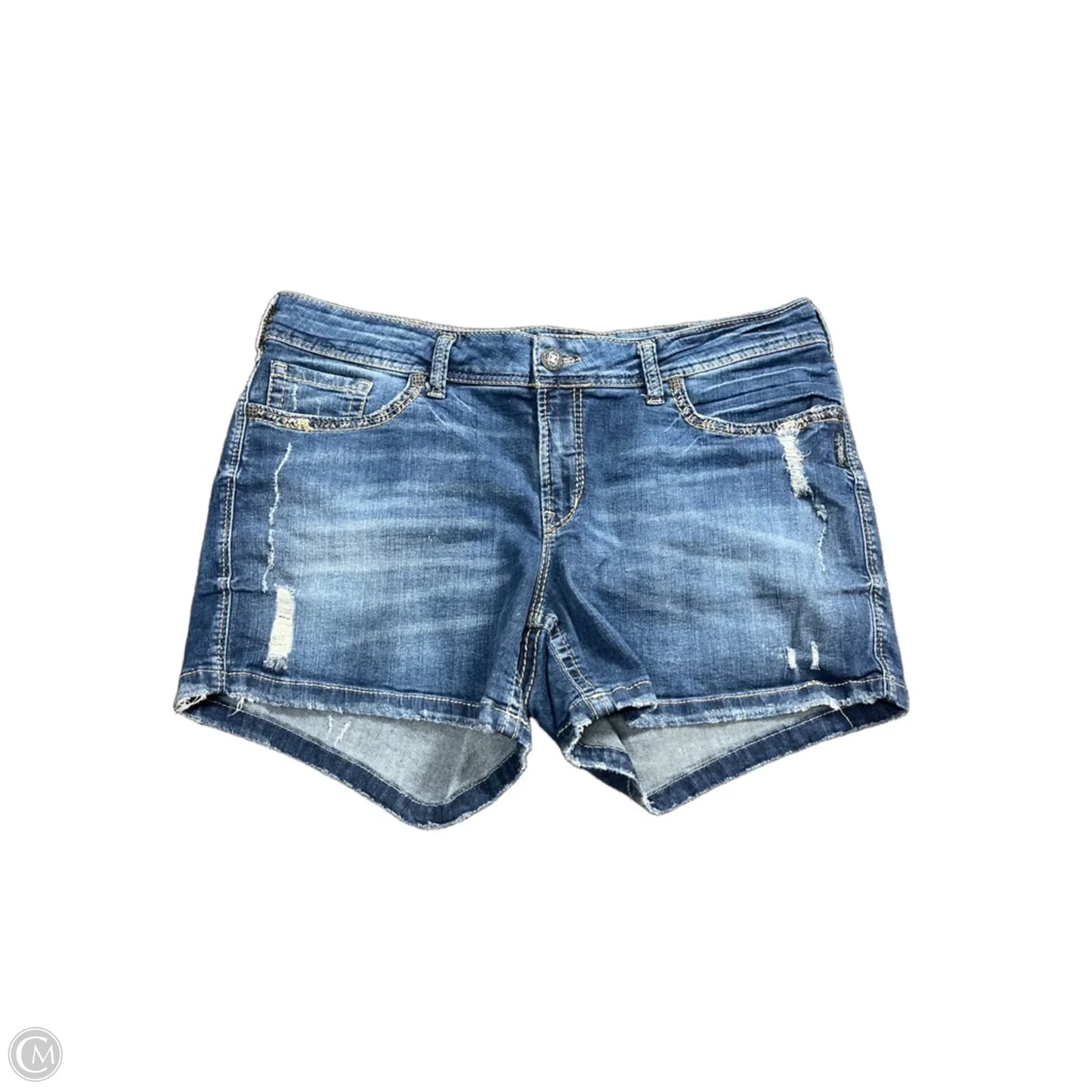 Shorts By Silver In Blue Denim, Size: 2x