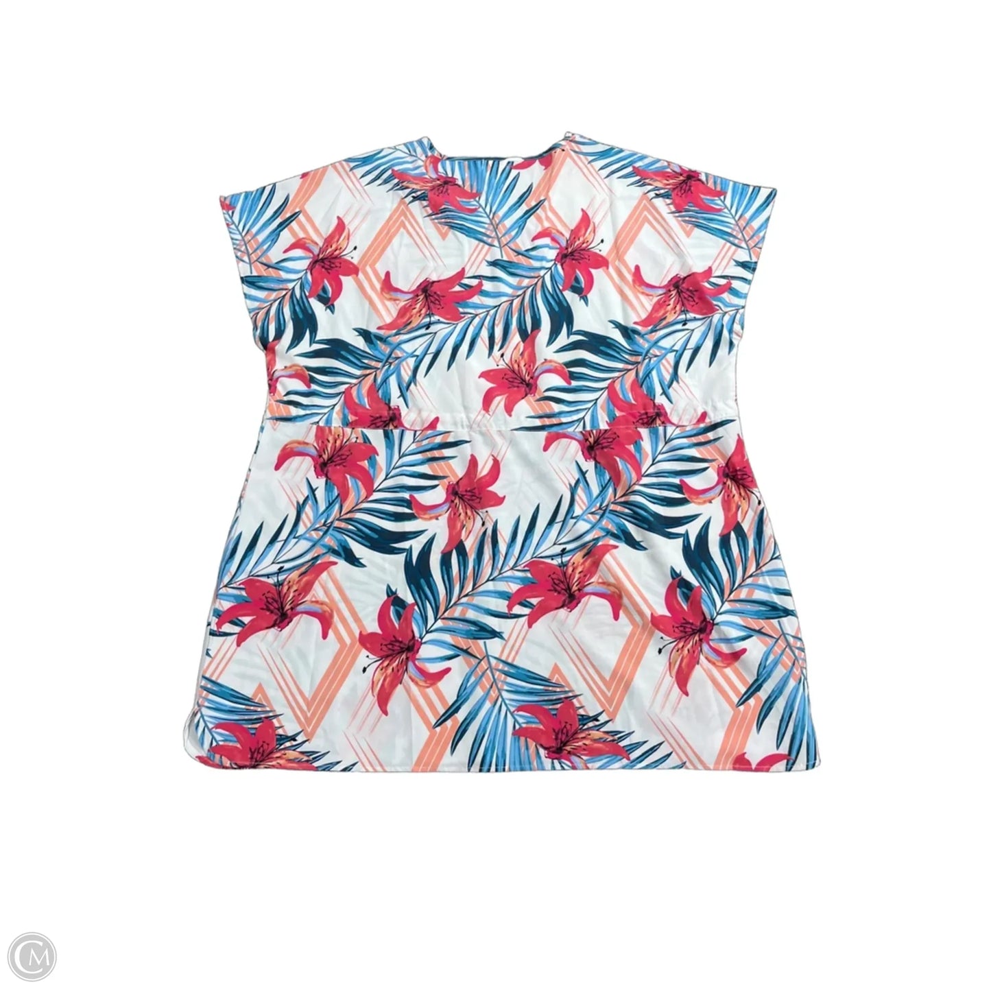 Swimwear Cover-up By Clothes Mentor In White, Size: 2x