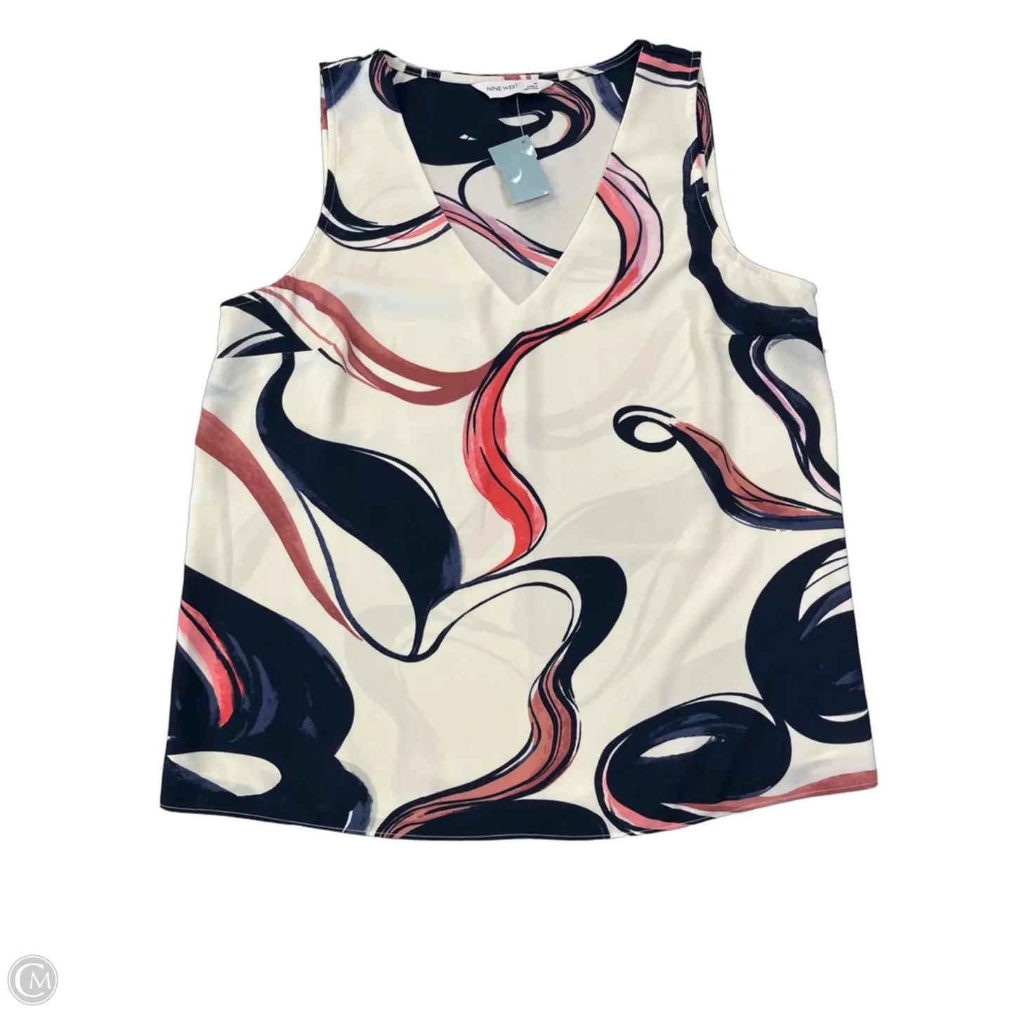 Blouse Sleeveless By Nine West Apparel In White, Size: M
