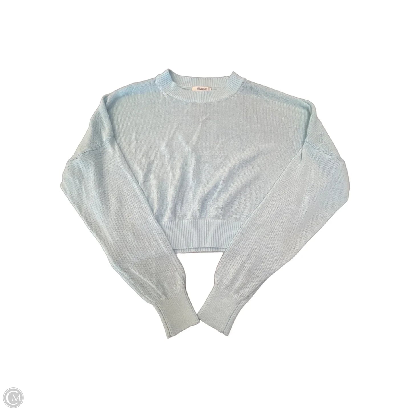 Top Long Sleeve By Madewell In Blue, Size: L