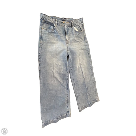 Jeans Cropped By Gap In Blue Denim, Size: 12