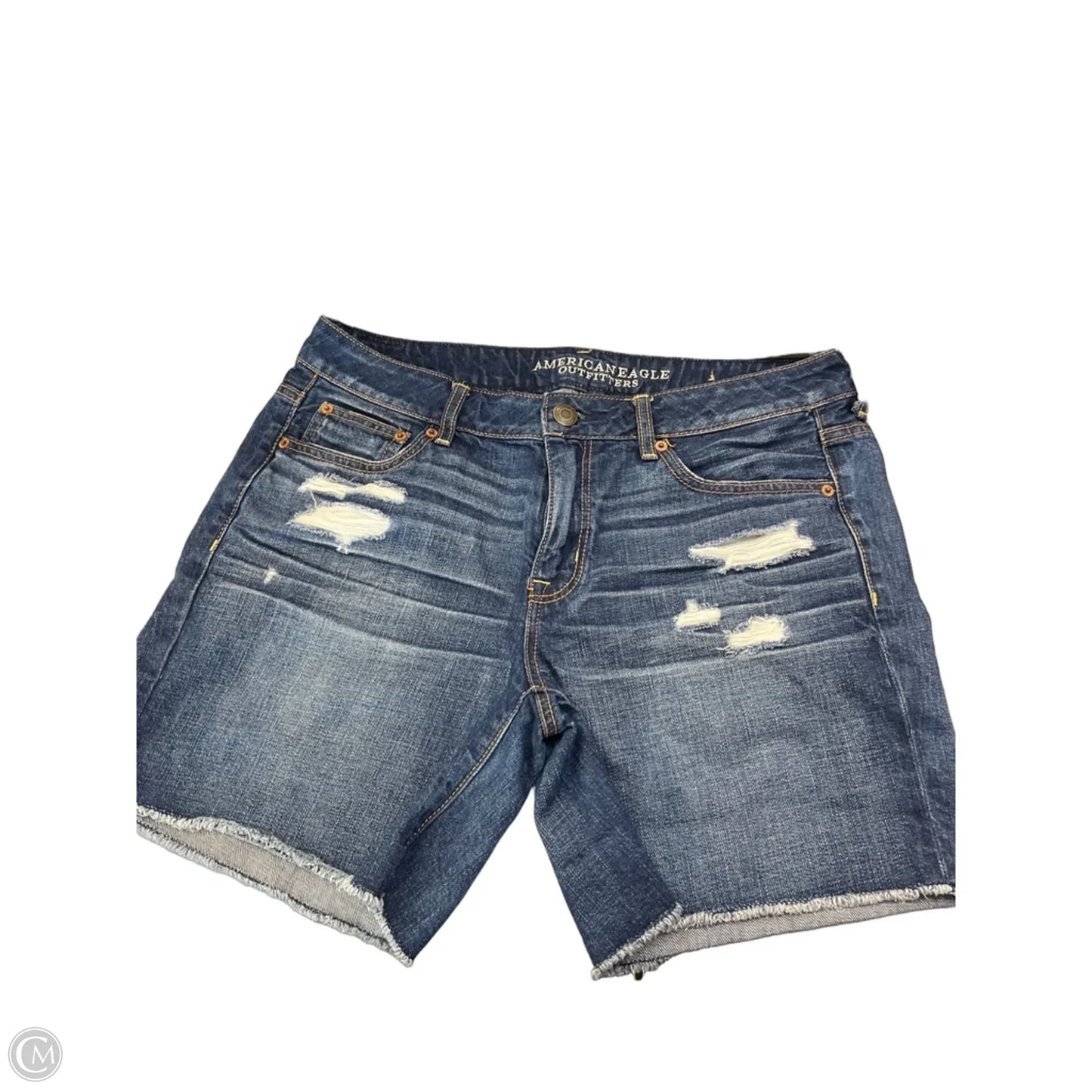 Shorts By American Eagle In Blue Denim, Size: M