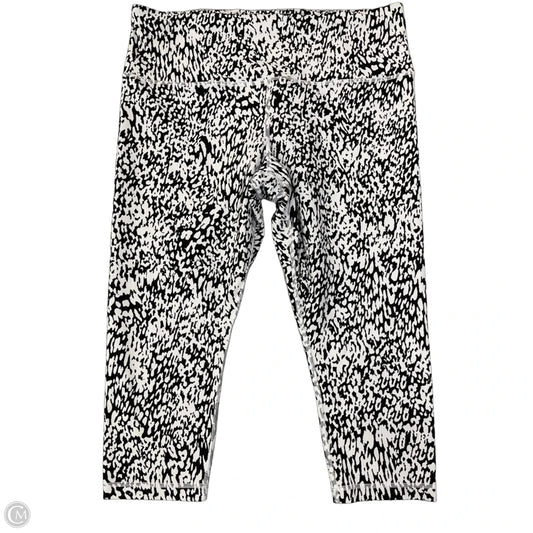 Athletic Leggings Capris By Athleta In Black & White, Size: Xl